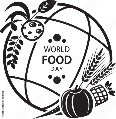 World Food Day Vector Illustration
