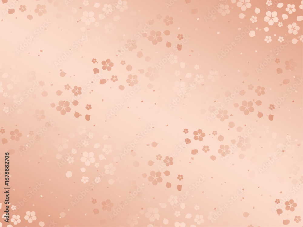 Fototapeta premium 桜柄、m8桃金B
