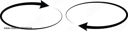 
rotation icon. 360 rotation icon vector illustration. circle arrow icon set. circular arrow icon, refresh, reload arrow icon. 
