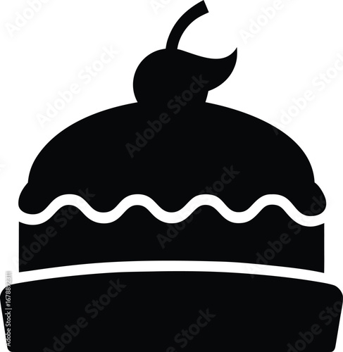 Cake vector perfection savor the details slice of visual paradise cake vector art