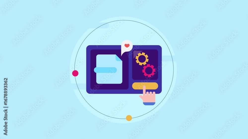Online file converter tool. Hand press on button web interface ...