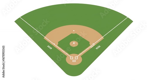 Baseball field graphic design