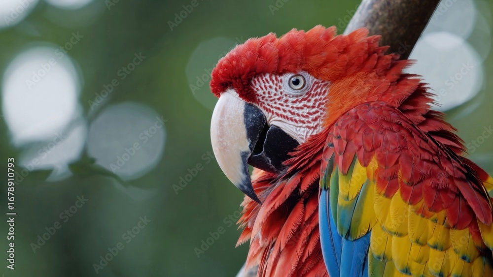 Fototapeta premium Vibrant parrot in nature