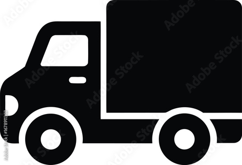 vector illustration of a delivery truck