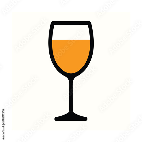 Wine Glass Icon Vector