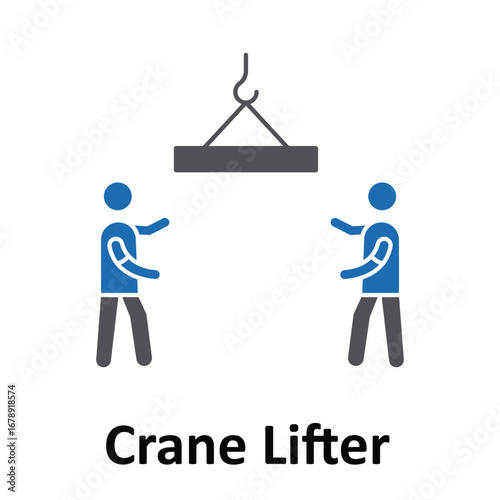 Untitled-crane lifter Vector Icon which can easily modify or edit
