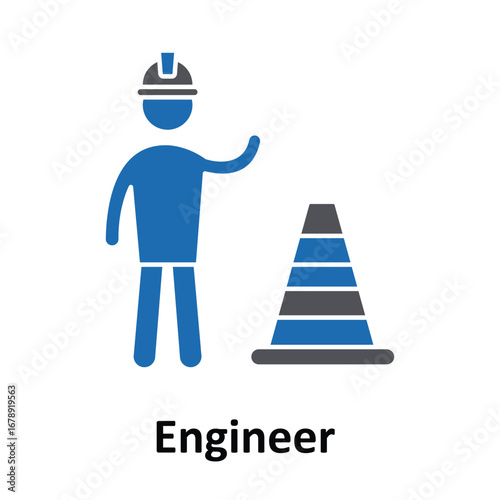  Engineer   Vector Icon which can easily modify or edit