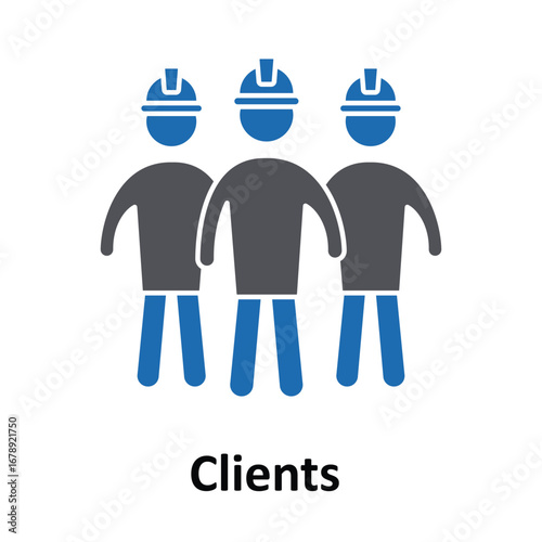 Clients Vector Icon which can easily modify or edit
