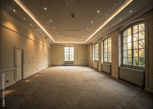 empty room with a window