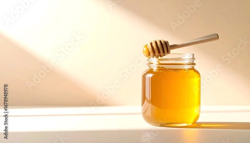 jar of honey dipper