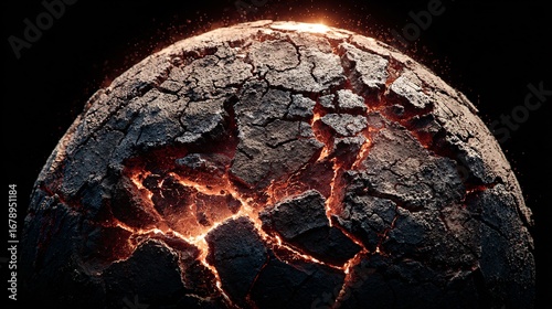 Wallpaper Mural An Arid Earthscape Reflecting the Striking Realities of Climate Change Torontodigital.ca