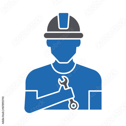 Carpenter Vector Icon which can easily modify or edit