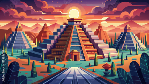 The Archaeological Site of Teotihuacan in Mexico reveals immense pyramids of the Sun and Moon, connected by the Avenue of the Dead, a monumental city of ancient grandeur.