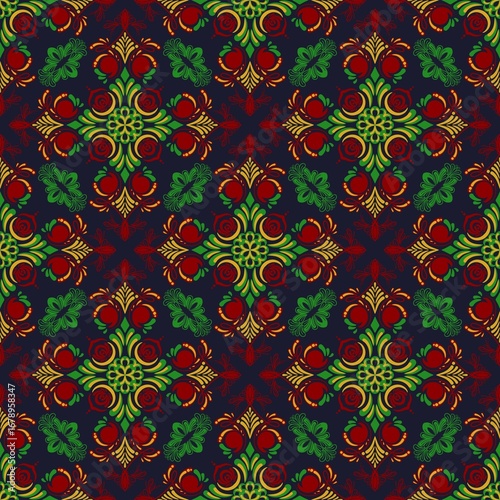 Wallpaper Mural seamless floral pattern Torontodigital.ca