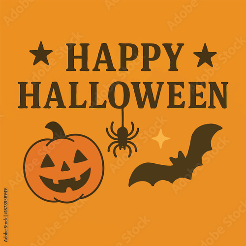 A skeleton astronaut surrounded by halloween candy and a pumpkin with out of this tomb text