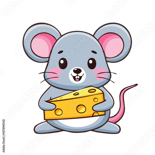 mouse with cheese
