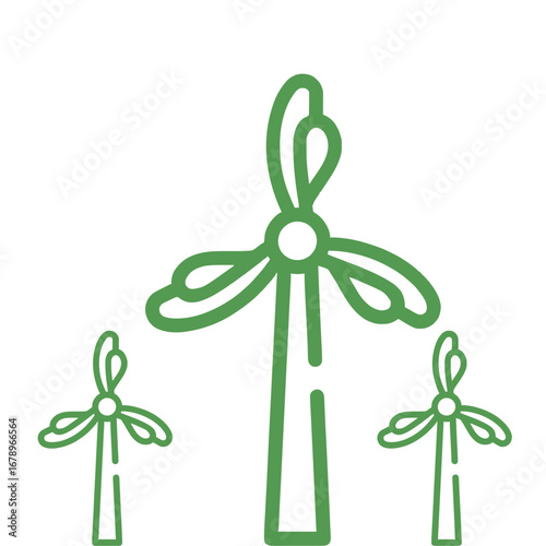 Discover clean energy solutions with these modern green wind turbines powering a sustainable future for everyone