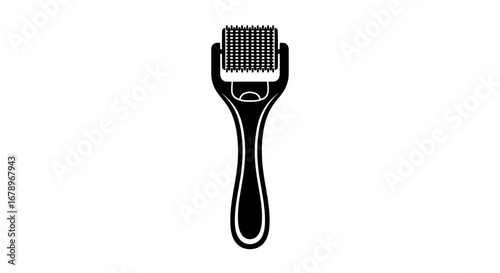 Derma Roller Illustration for Skincare and Beauty Treatments.