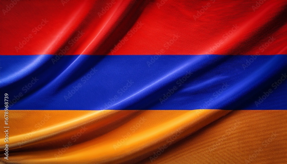 Fototapeta premium armenia flag waving background
