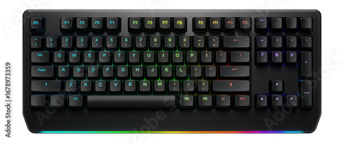 Wallpaper Mural RGB mechanical keyboard with macro keys and programmable lighting zones for gaming Torontodigital.ca