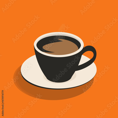 A Coffee Cup Icon Clean, Modern Design for Cafe or Coffee Lovers