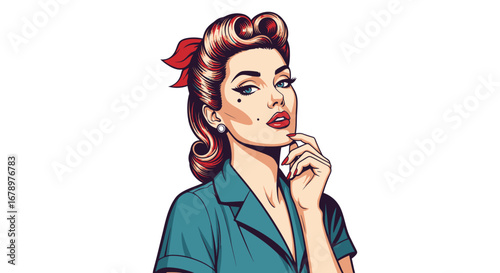 Vintage Woman Portrait.