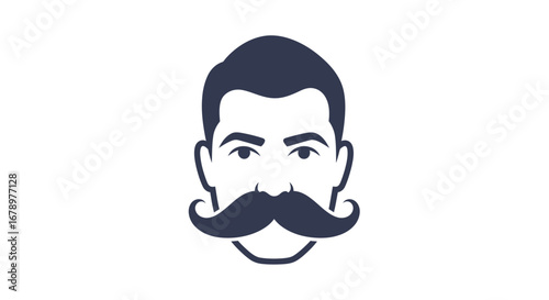 Man with a Classic Mustache.