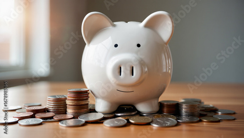 Financial Growth and Investment Concept with Money, Currency Notes and Business Planning