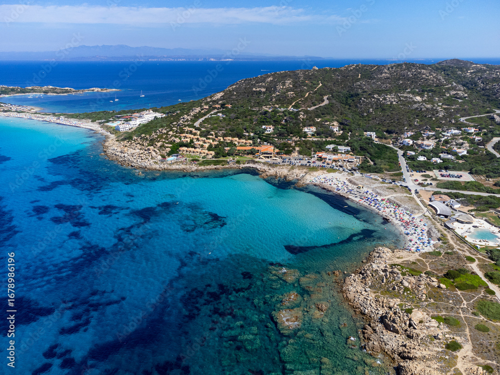 Obraz premium Aerial view of the beautiful bay of Santa Repareta