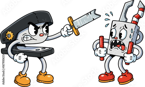 A Standoff Between a Stapler and a Staple Remover