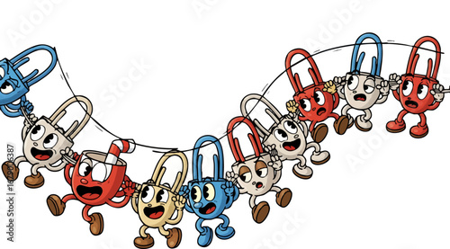 A Swinging Chain of Paperclips