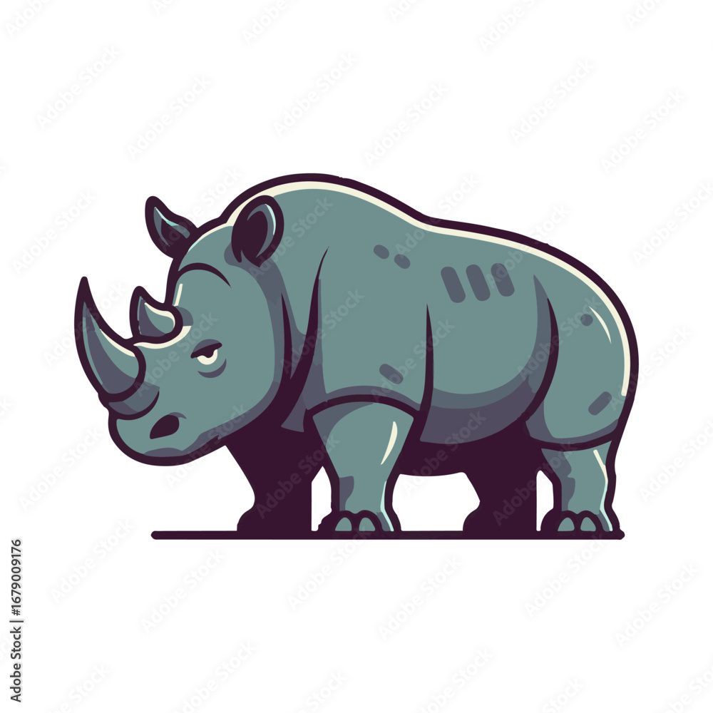 Fototapeta premium rhino illustration design