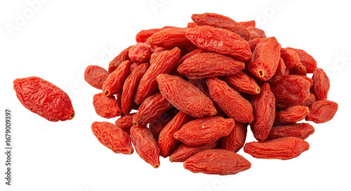 Bild auf Leinwand Isolated Goji Berries
