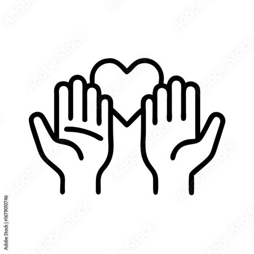 hands in the shape of heart