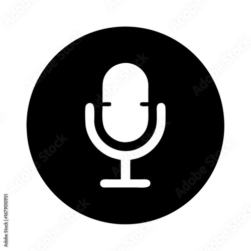 microphone icon vector illustration