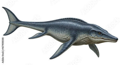 Tableau sur toile Isolated Plesiosaur