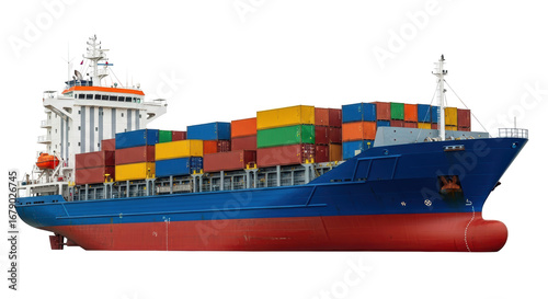 Isolated Cargo Ship Container © Agata