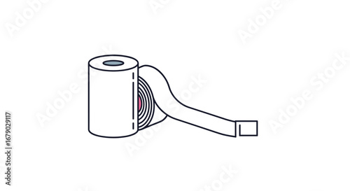 Professional medical athletic sports kinesiology tape for muscle support and rehabilitation without painful residue