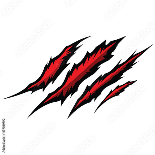 Claw Scratch and Animal Attack Graphic Design