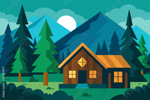 house in the mountains