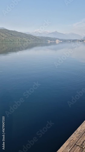 Blue-Green Lake Panorama – Dreamlike Nature Scene