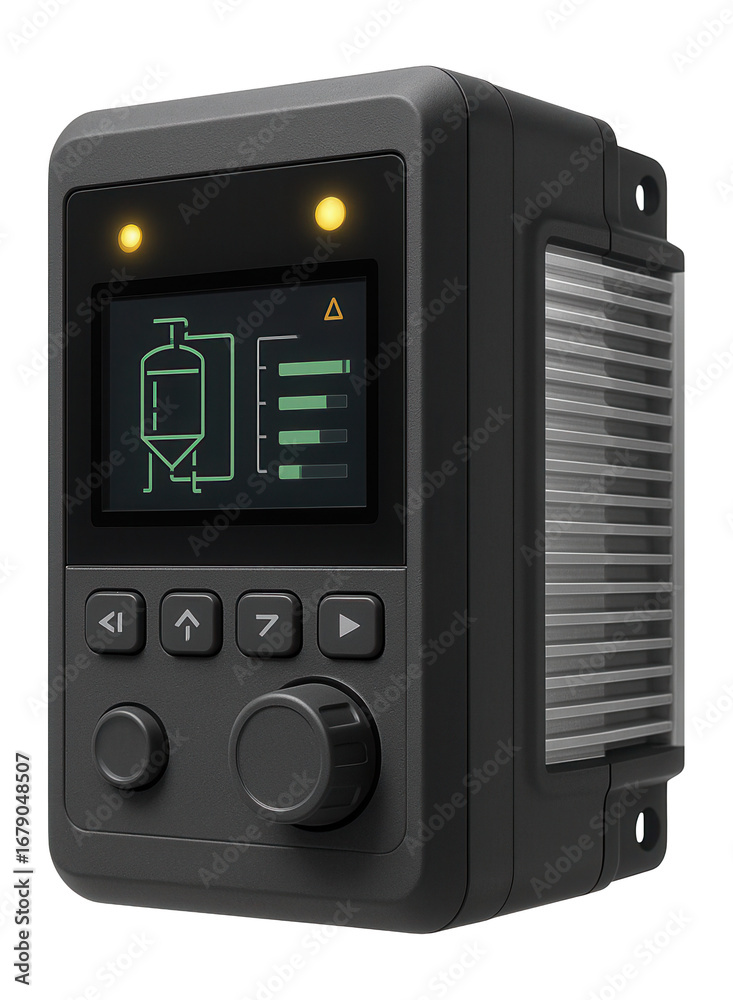 Obraz premium Servo controller with programmable logic and remote monitoring capability for a chemical processing plant.