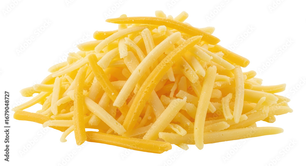 Isolated Shredded Cheese Isolated Shredded Cheese