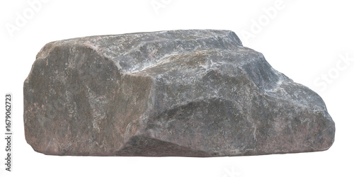 3D Render Rock Stone isolated on a Transparent Background