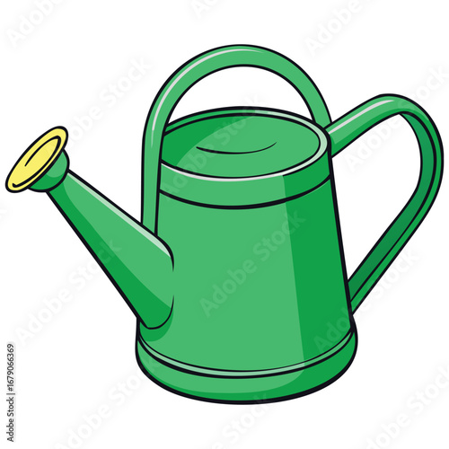 Plant Watering Pot and Gardening Graphic Design