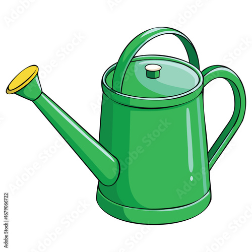 Plant Watering Pot and Gardening Graphic Design