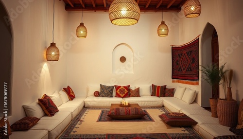 Tranquil Arabian Nights: Embracing Culture in a Serene Home Setting