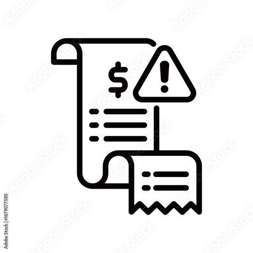 Total Due line icon
