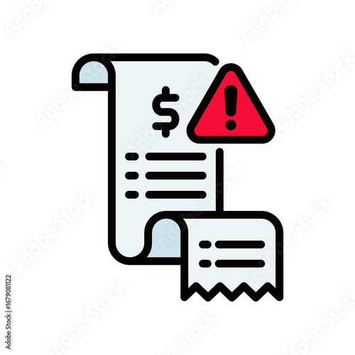Total Due lineal color icon