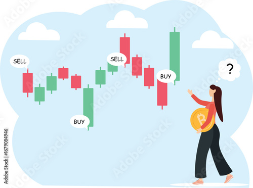 Money question, where to invest, pay off debt or invest to earn profit, financial choice or alternative to make decision concept, businessman investor holding money coin thinking about investment.